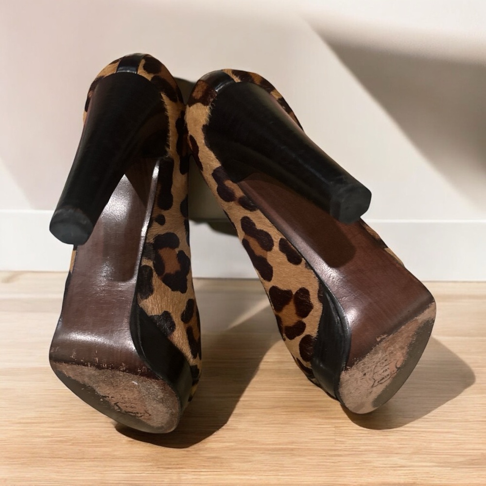 Stuart Weitzman Platform Heel Open Toe Pumps - image 4